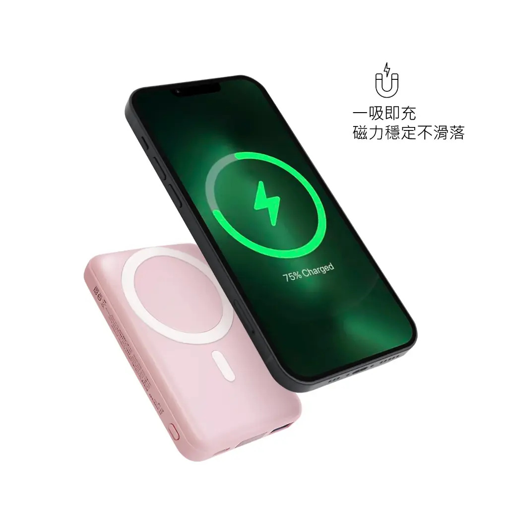 GARMMA電源_KT 磁吸無線10000mAh行動電源-花花公主(962)