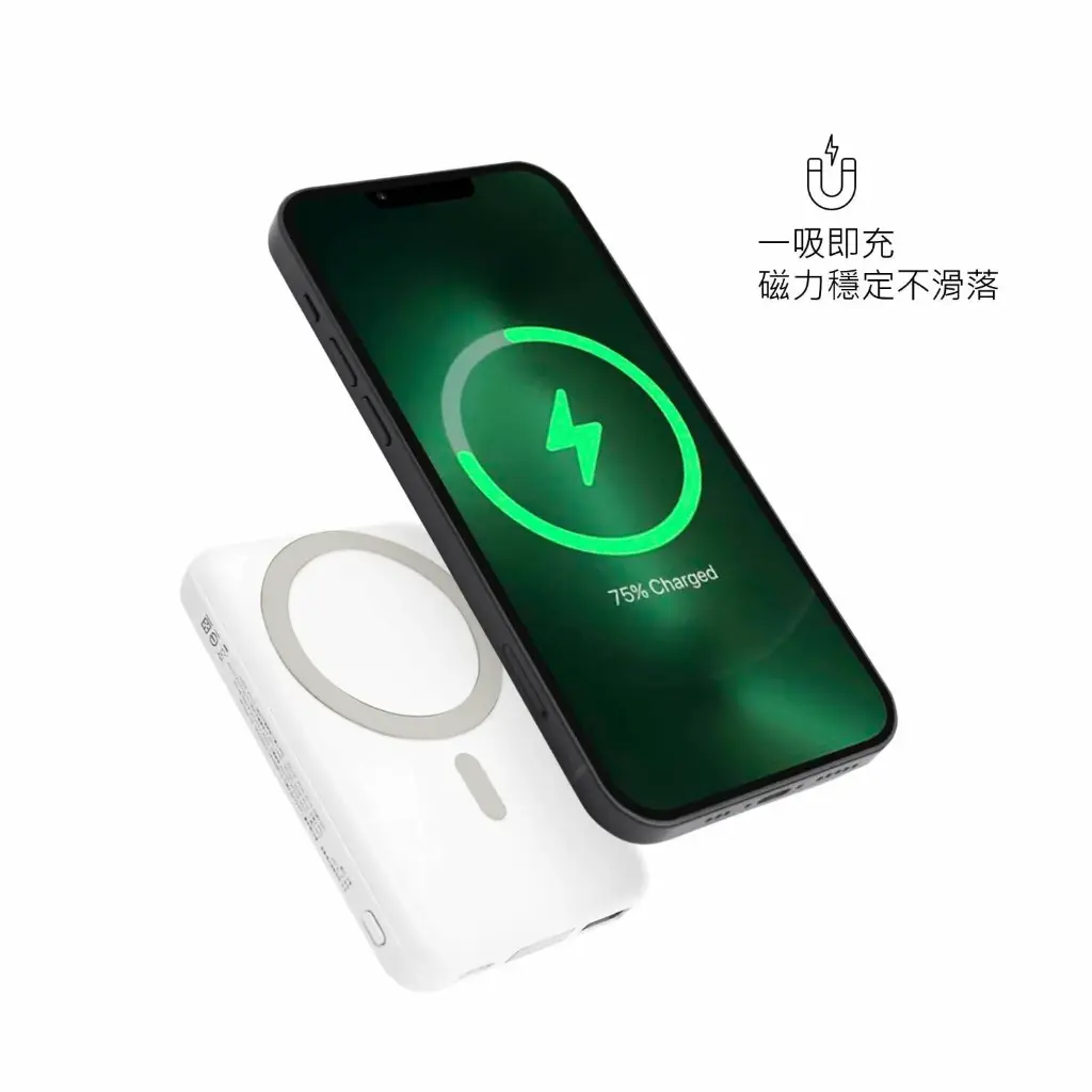 GARMMA電源_MM 磁吸無線10000mAh行動電源-漫步花叢(955)