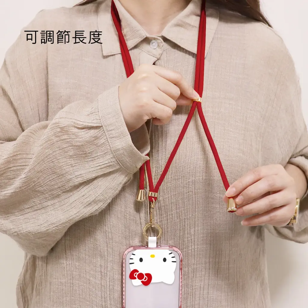 GARMMA配件_KT 造型手機扣環背帶-紅色(293)