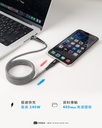 hoda充電_240W USB-C to C 磁吸收納編織快充線 2M 紫 (198)