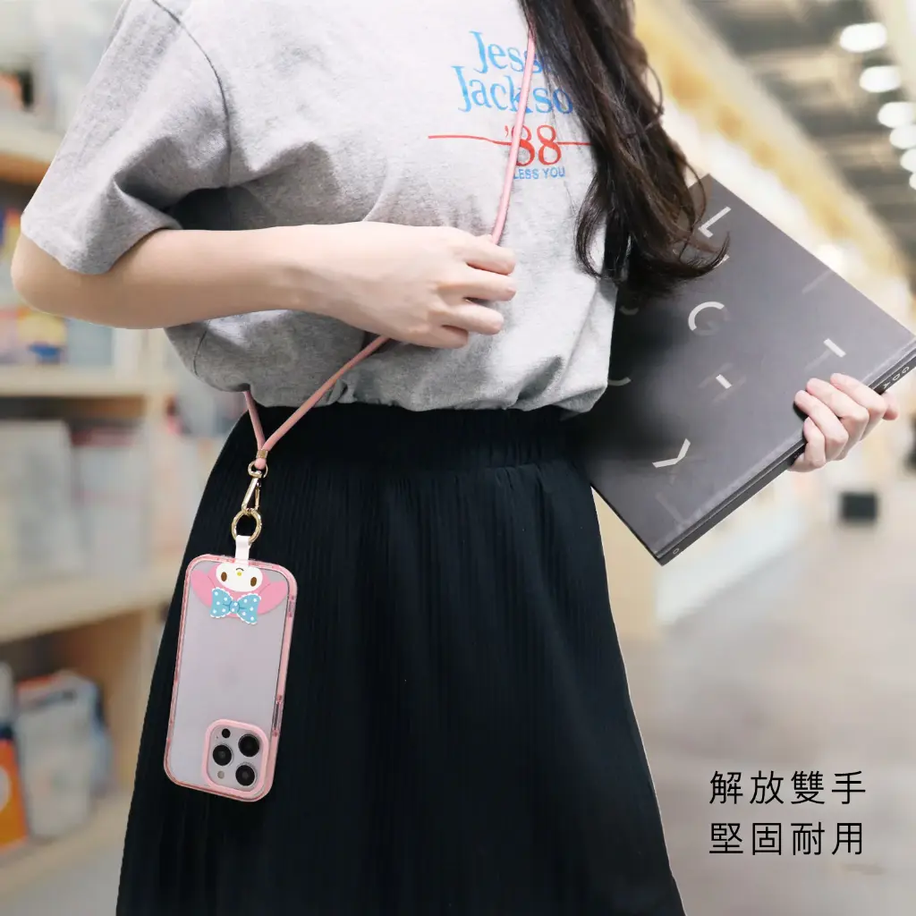 GARMMA配件_MM 造型手機扣環背帶-粉色(910)