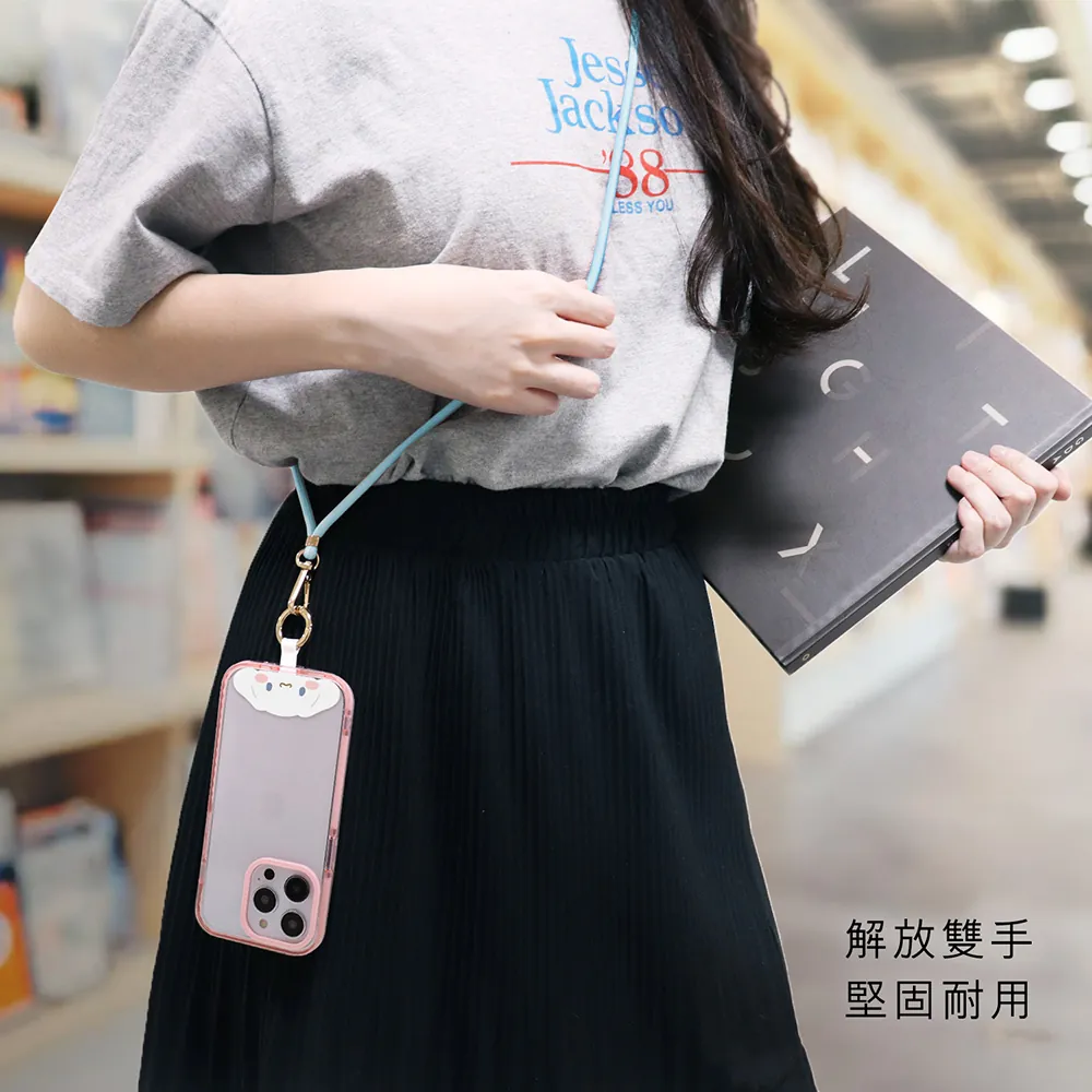 GARMMA配件_CN 造型手機扣環背帶-白色(934)