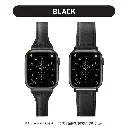 PGA_錶帶PU皮革_Apple Watch 41/40/38mm 黑色(573)