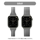 PGA_錶帶PU皮革_Apple Watch 41/40/38mm 灰色(580)