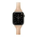 PGA_錶帶PU皮革_Apple Watch 41/40/38mm 卡其(597)