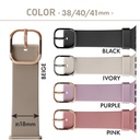 PGA_硅膠錶帶_Apple Watch 41/40/38mm 淺咖(696)