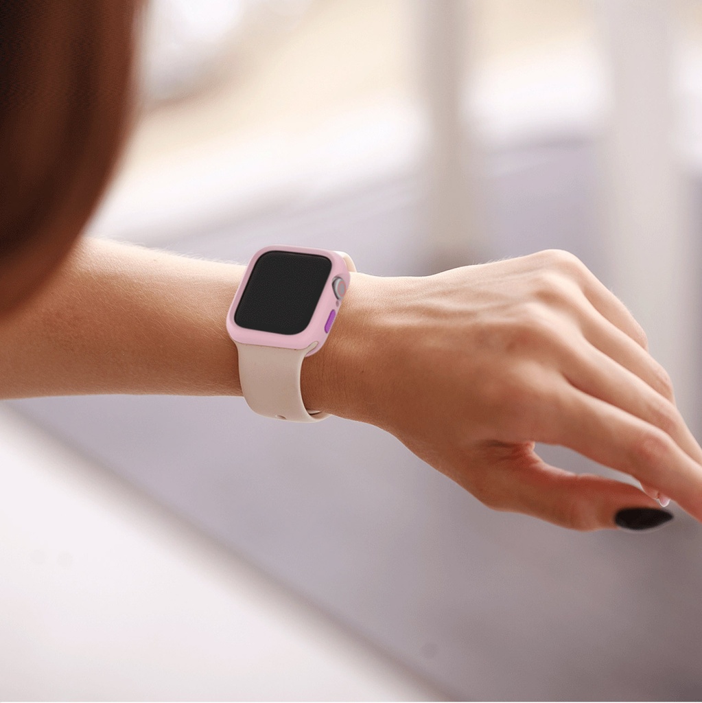 hoda配件_柔石保護殼 Apple Watch 40mm 藍 (091)