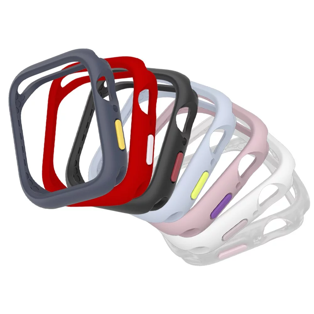 hoda配件_柔石保護殼 Apple Watch 41mm 寶石藍 (498)