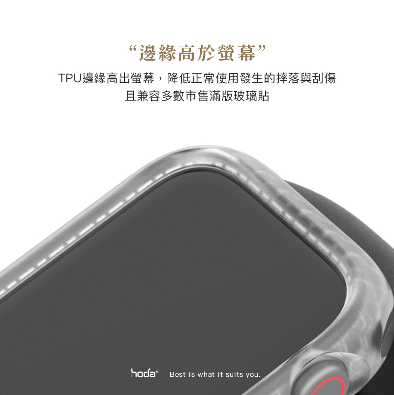 hoda配件_柔石保護殼 Apple Watch 41mm 寶石藍 (498)