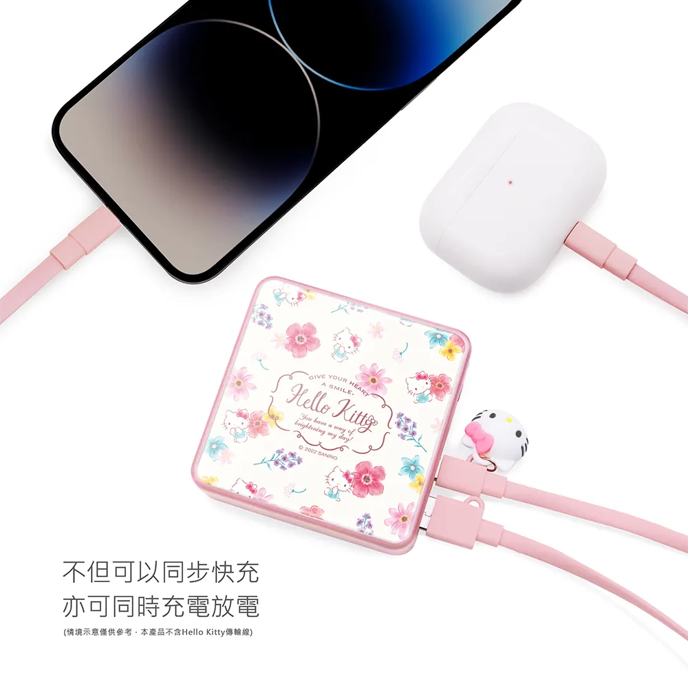 GARMMA電源_KT PD快充10000mAh行動電源-漫步花叢(704)