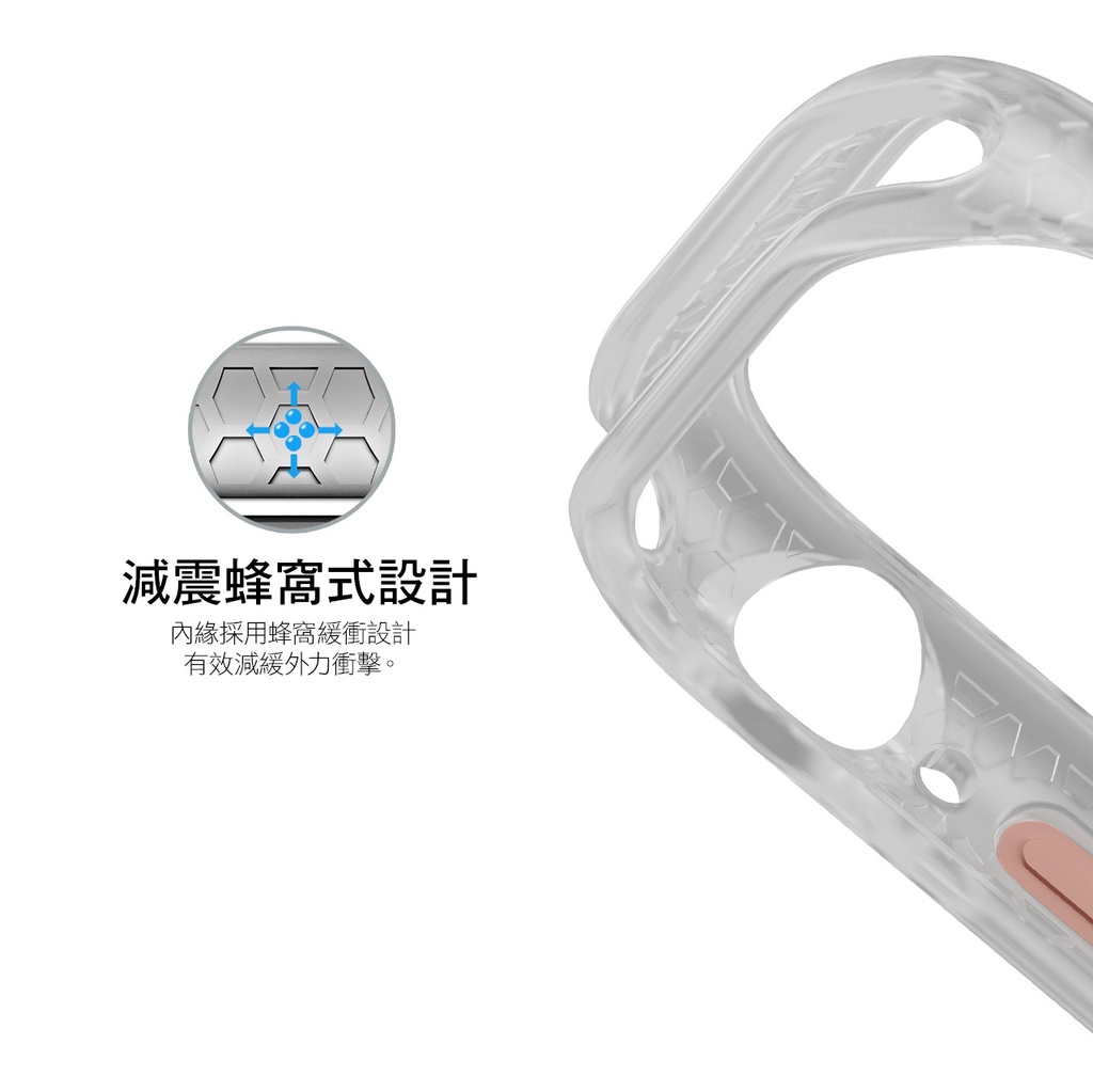 hoda配件_柔石保護殼 Apple Watch 42/44mm 知性藍 (604)