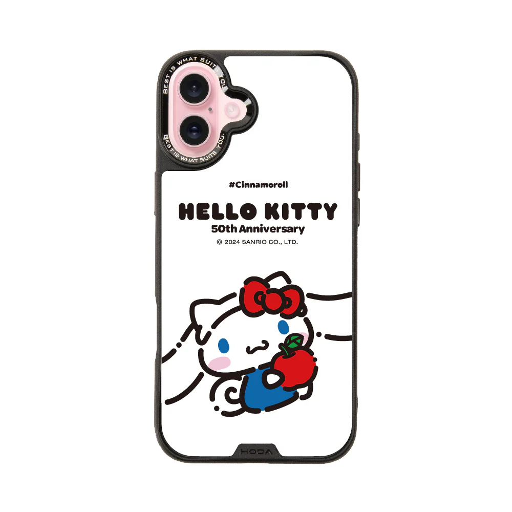 hoda殼_幻石三麗鷗玻璃系列 iPhone16Plus 大耳狗KITTY(6364)