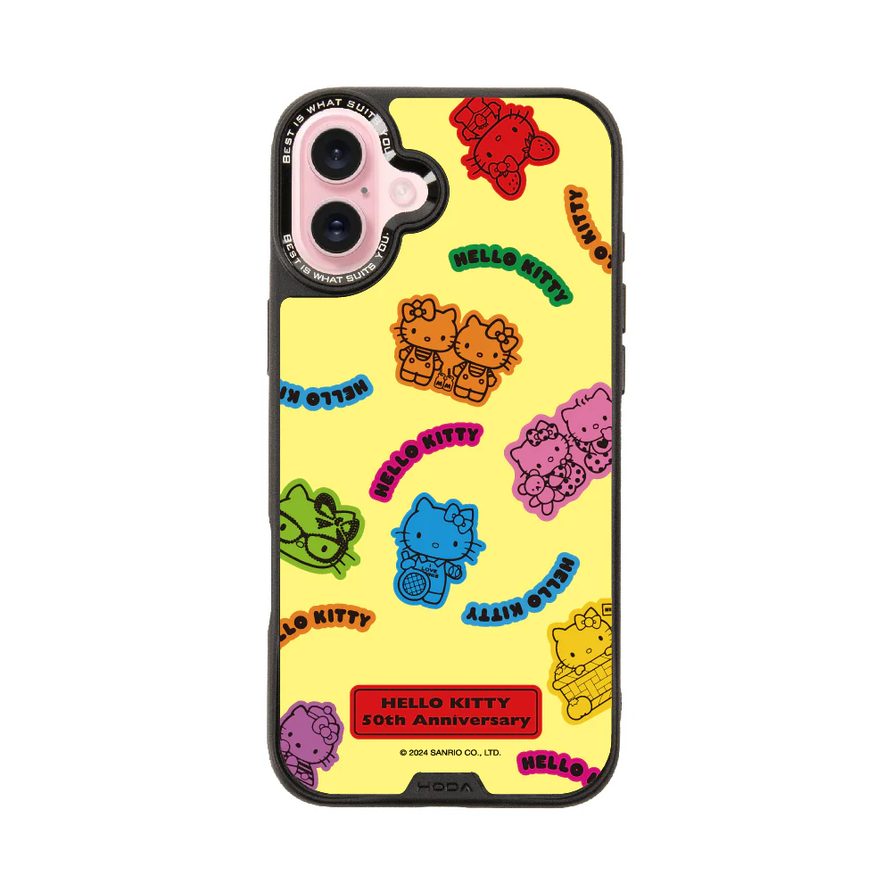 hoda殼_幻石三麗鷗玻璃系列 iPhone16Plus 百變KITTY(6449)