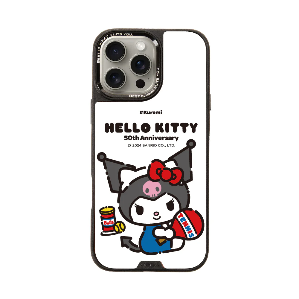 hoda殼_幻石三麗鷗玻璃系列 iPhone16Pro 網球酷洛米(6692)