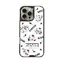 hoda殼_幻石三麗鷗玻璃系列 iPhone16Pro 簡約KITTY(6739)