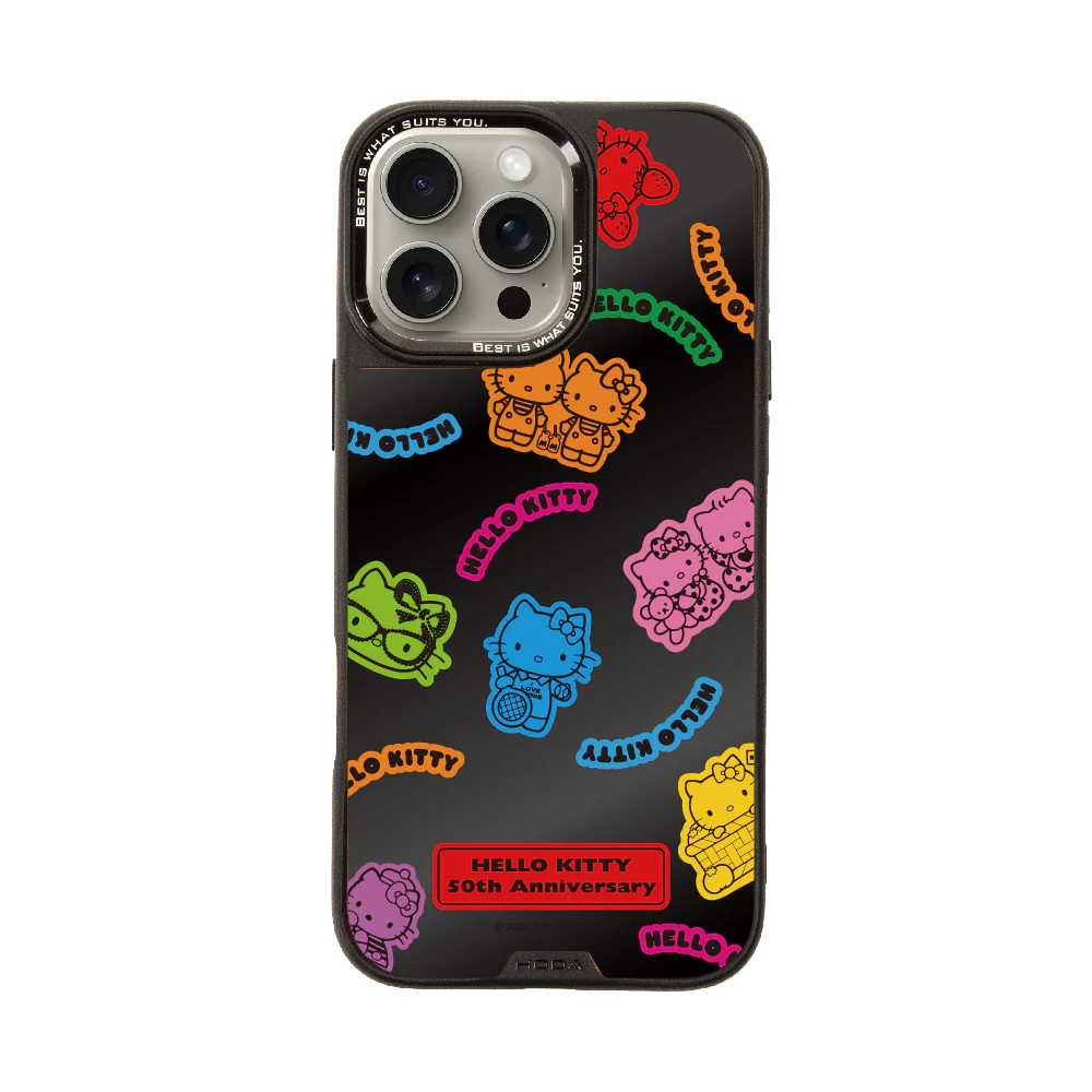 hoda殼_幻石三麗鷗黑鏡系列 iPhone16ProMax 百變KITTY(6944)