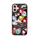 hoda殼_幻石三麗鷗黑鏡系列 iPhone16Plus 拼貼KITTY(6968)