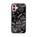hoda殼_幻石三麗鷗黑鏡系列 iPhone16Plus 簡約KITTY(7200)