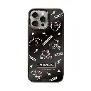 hoda殼_幻石三麗鷗黑鏡系列 iPhone16Pro 簡約KITTY(7217)