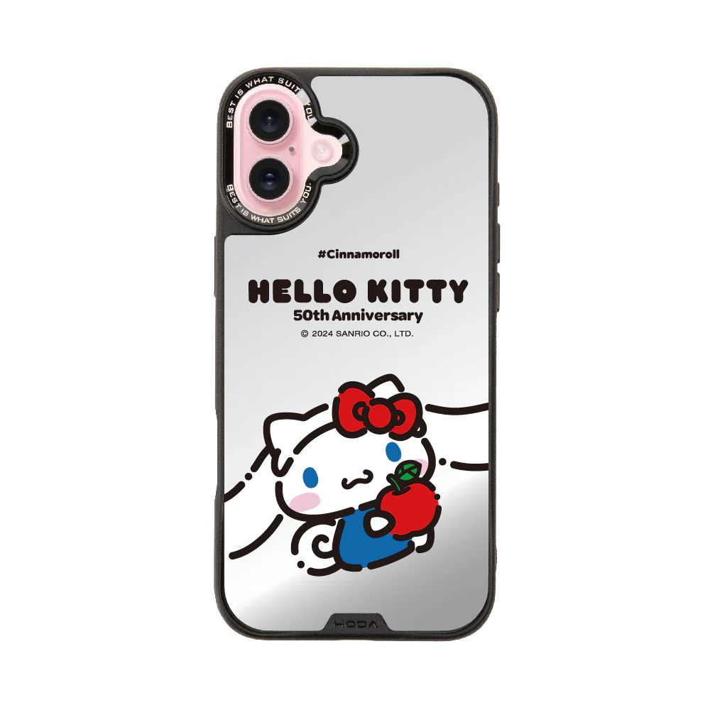 hoda殼_幻石三麗鷗銀鏡系列 iPhone16Plus 大耳狗KITTY(7323)