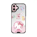 hoda殼_幻石三麗鷗銀鏡系列 iPhone16Plus 粉紅KITTY(7521)