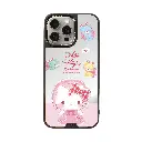 hoda殼_幻石三麗鷗銀鏡系列 iPhone16Pro 粉紅KITTY(7538)