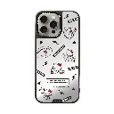 hoda殼_幻石三麗鷗銀鏡系列 iPhone16Pro 簡約KITTY(7699)