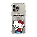 hoda殼_晶石磁吸三麗鷗系列透明 iPhone16Pro 愛心KITTY (8139)