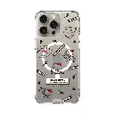 hoda殼_晶石磁吸三麗鷗系列透明 iPhone16ProMax 簡約KITTY (8221)