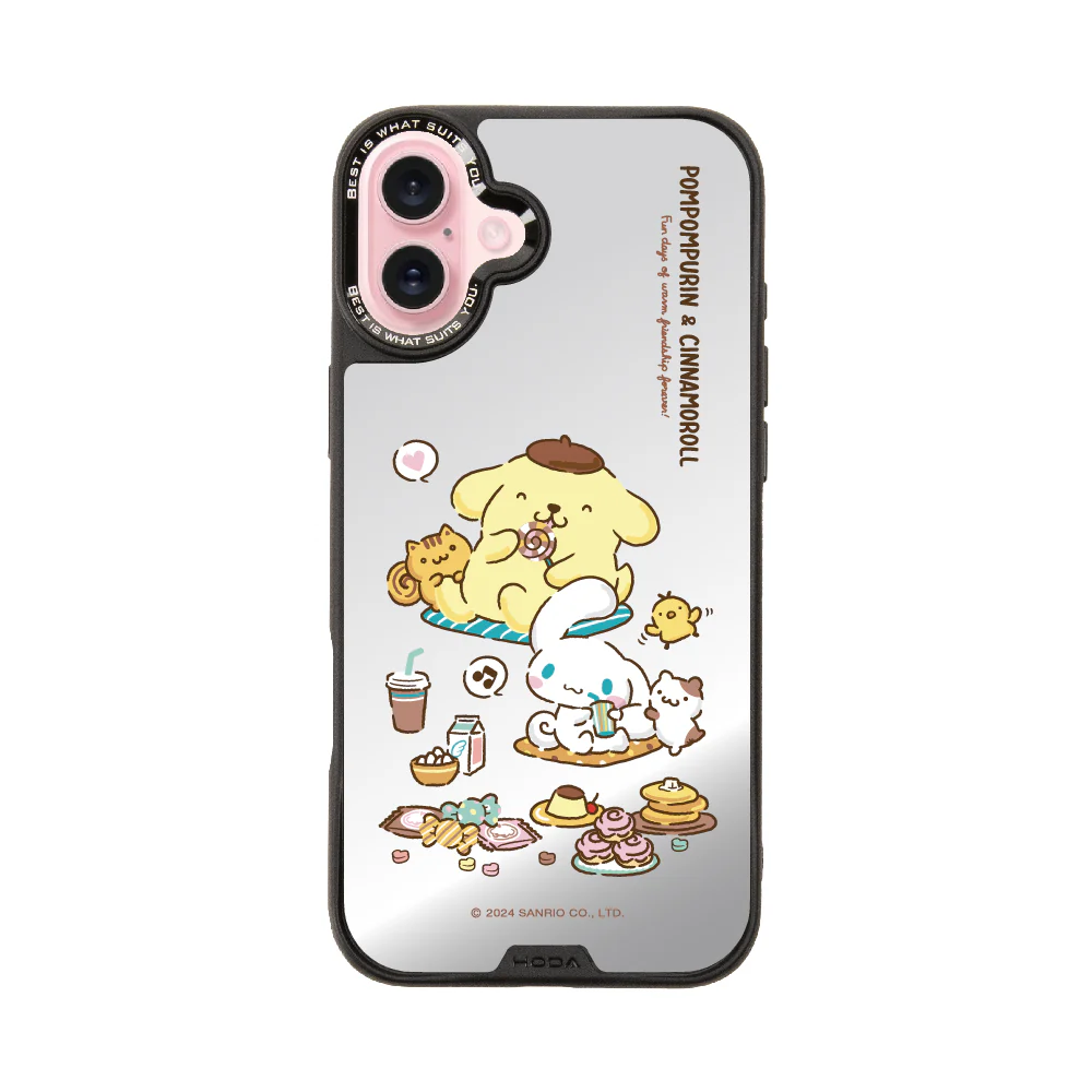 hoda殼_幻石三麗鷗銀鏡系列 iPhone16Plus 午茶派對(8283)