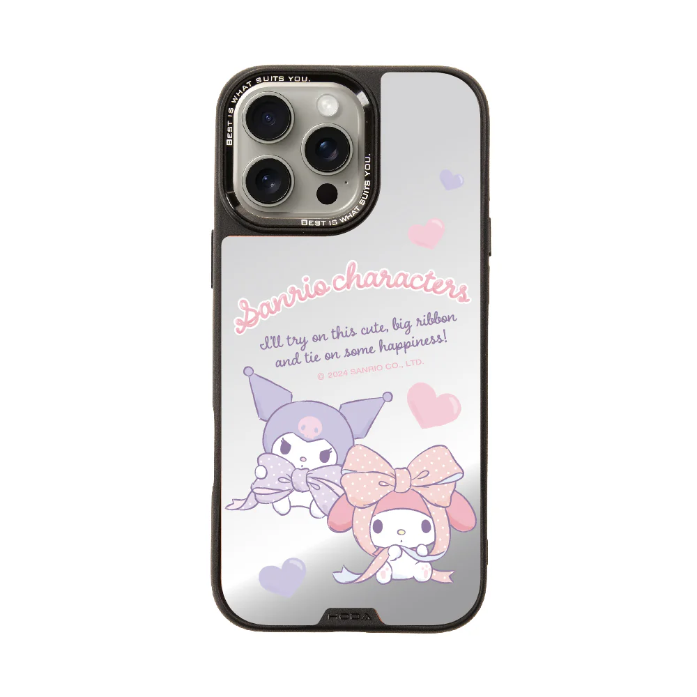 hoda殼_幻石三麗鷗銀鏡系列 iPhone16Pro 心心相遇(8337)