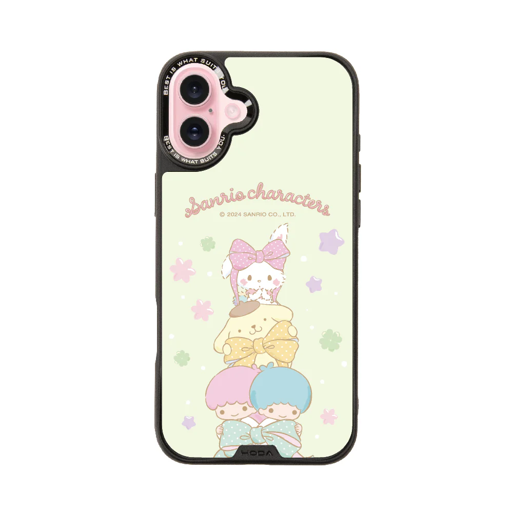 hoda殼_幻石三麗鷗玻璃系列 iPhone16Plus 春日童話 (9006)