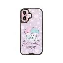 hoda殼_幻石三麗鷗玻璃系列 iPhone16Plus 蝴蝶結kiki&lala (9129)
