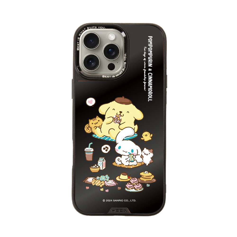 hoda殼_幻石三麗鷗黑鏡系列 iPhone16Pro 午茶派對 (9419)