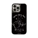hoda殼_幻石三麗鷗銀鏡(黑底)系列 iPhone16Pro 布丁狗遇見大耳狗 (5623)