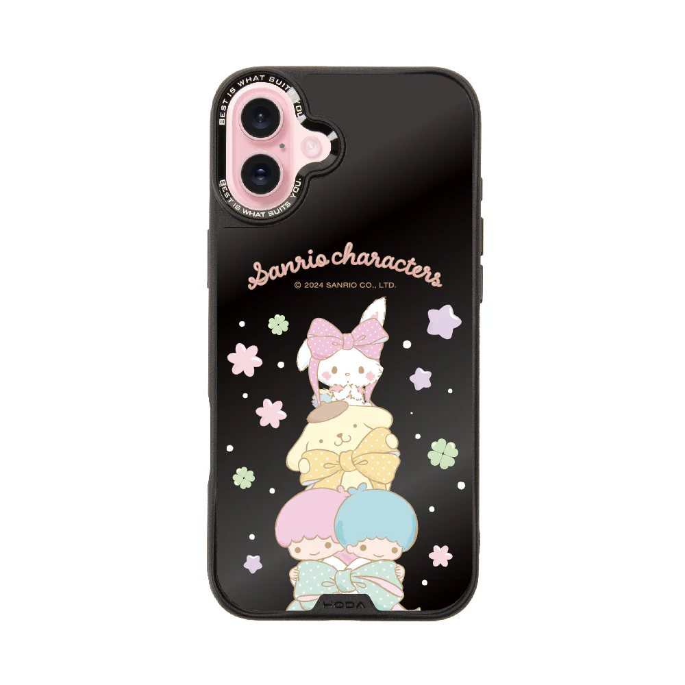 hoda殼_幻石三麗鷗黑鏡系列 iPhone16Plus 春日童話 (9563)