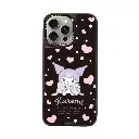 hoda殼_幻石三麗鷗黑鏡系列 iPhone16Pro 蝴蝶結酷洛米 (9853)