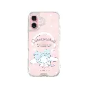 hoda殼_晶石磁吸三麗鷗系列透明 iPhone16Plus 蝴蝶結大耳狗 (2073)