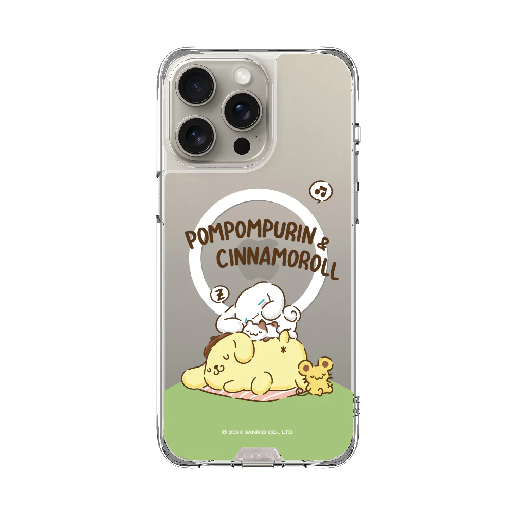 hoda殼_晶石磁吸三麗鷗系列透明 iPhone16Pro 可愛夢鄉 (2295)