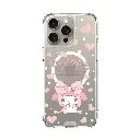 hoda殼_晶石磁吸三麗鷗系列透明 iPhone16Pro 蝴蝶結美樂蒂 (2370)