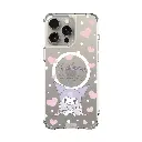hoda殼_晶石磁吸三麗鷗系列透明 iPhone16Pro 蝴蝶結酷洛米 (2387)