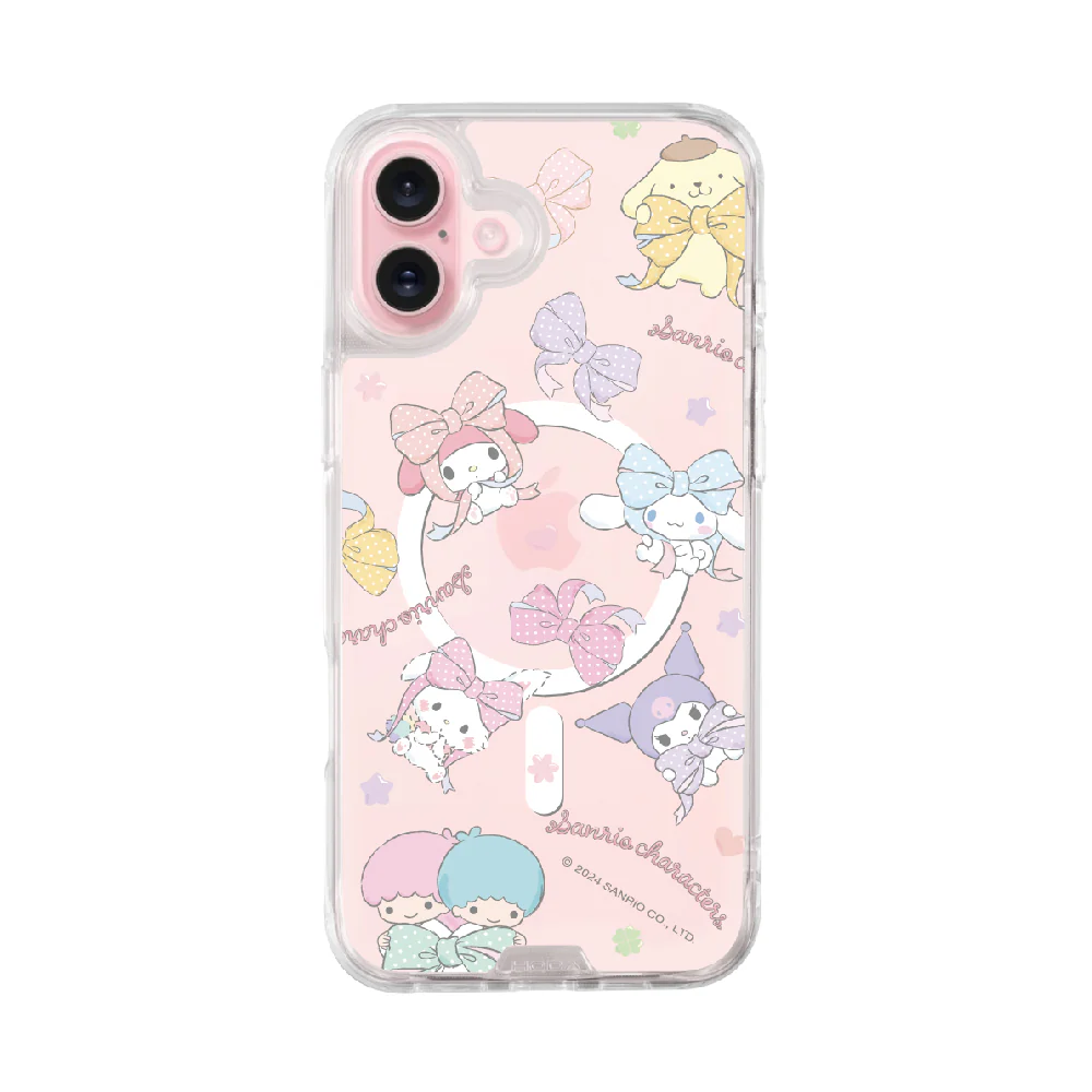 hoda殼_晶石磁吸三麗鷗系列透明 iPhone16 童話盛宴 (2462)