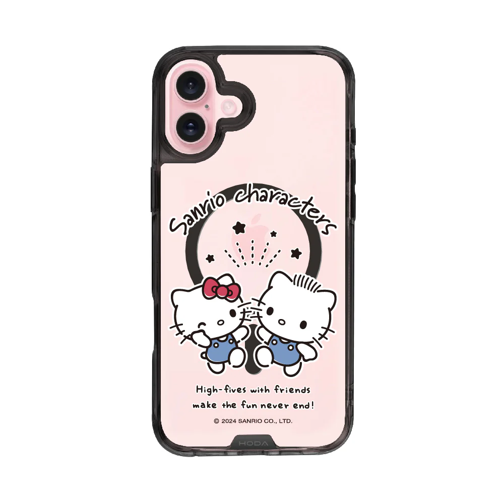 hoda殼_晶石磁吸三麗鷗系列透黑 iPhone16Plus Kitty& Daniel (2561)