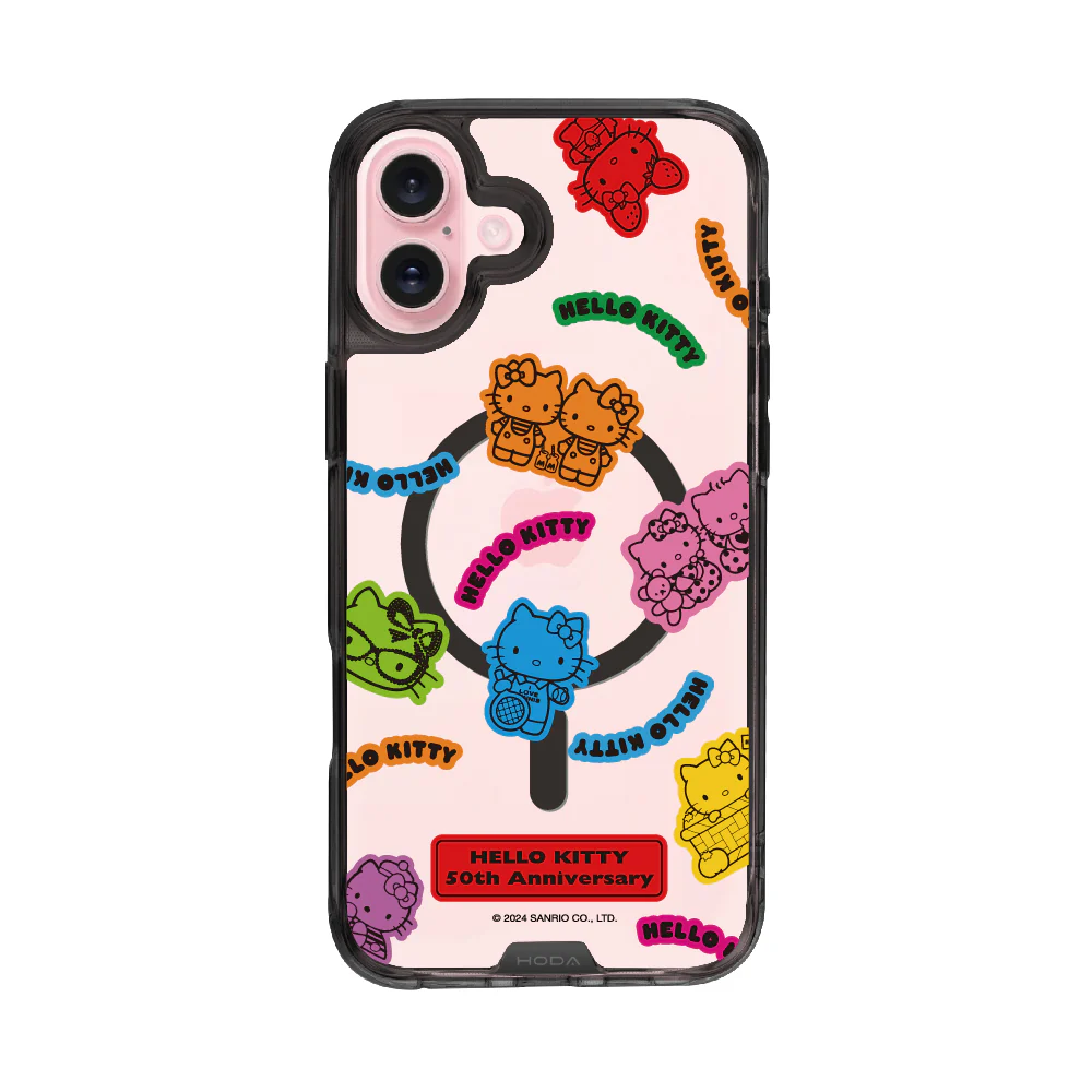 hoda殼_晶石磁吸三麗鷗系列透黑 iPhone16Plus 百變KITTY (2653)