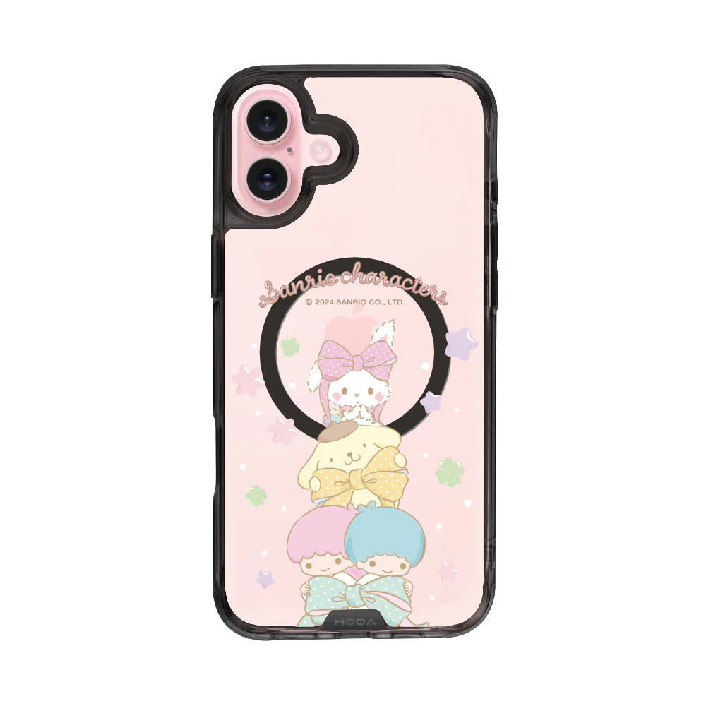 hoda殼_晶石磁吸三麗鷗系列透黑 iPhone16Plus 春日童話 (2677)
