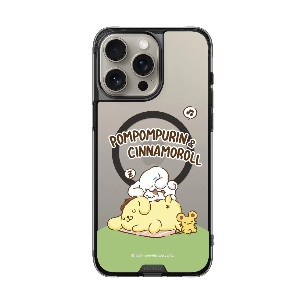 hoda殼_晶石磁吸三麗鷗系列透黑 iPhone16Pro 可愛夢鄉 (3155)
