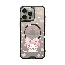 hoda殼_晶石磁吸三麗鷗系列透黑 iPhone16Pro 蝴蝶結美樂蒂 (3308)