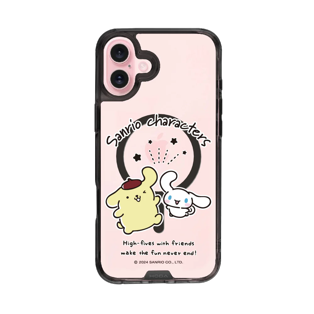 hoda殼_晶石磁吸三麗鷗系列透黑 iPhone16 布丁狗遇見大耳狗 (3391)