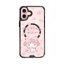 hoda殼_晶石磁吸三麗鷗系列透黑 iPhone16 蝴蝶結美樂蒂 (3537)