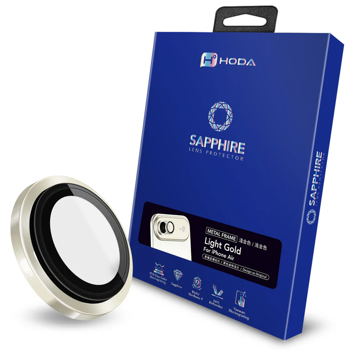 hoda_藍寶石鏡頭貼 iPhone17Air 淺金（506）